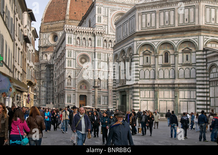 Il Duomo di Firenze Cattedrale di Santa Maria del Fiore, Florence, Toscane,Italie,Italie Banque D'Images