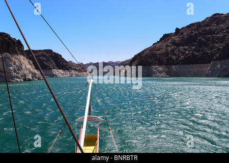 USA Nevada - Lake Mead recreation. Vue du bateau. Banque D'Images