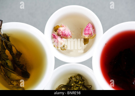 Types de thé unique Banque D'Images