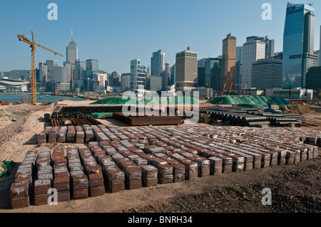 La remise en état et la construction de nouveaux bâtiments du gouvernement en face de Tamar dans le centre de Hong Kong Banque D'Images