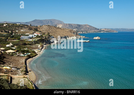 Almyrida et le littoral nord-ouest de Crète, Grèce Banque D'Images