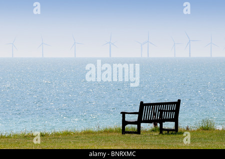 Gunfleet sands wind farm,Essex Clacton Banque D'Images