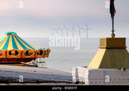 Gunfleet sands wind farm,Essex Clacton Banque D'Images