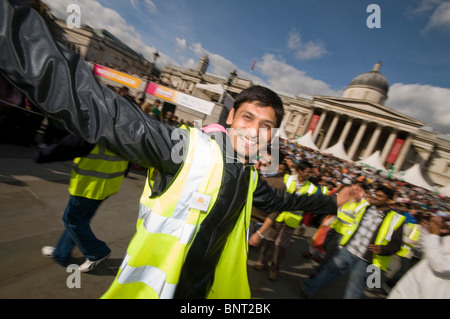 Célébrations du Diwali lieu à Trafalgar Square, Londres Banque D'Images