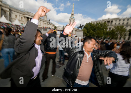 Célébrations du Diwali lieu à Trafalgar Square, Londres Banque D'Images