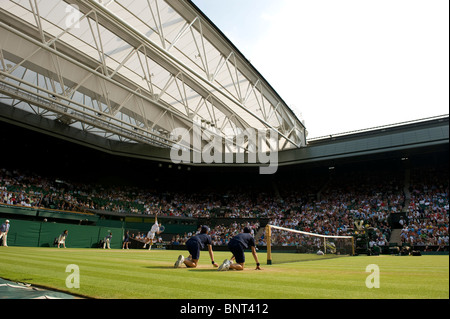 Centre Court voir pendant la Wimbledon Tennis Championships 2010 Banque D'Images