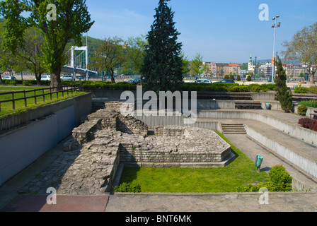 Cave médiévale ruines à Martius 15 ter quartier Belvaros Budapest Hongrie Europe centrale Banque D'Images