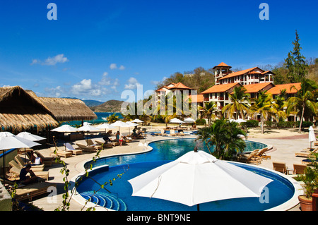 LaSource Resort Beach, Grenade, Iles du vent, Caraïbes. Banque D'Images