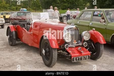 Aston Martin Le Mans 1935 voiture à moteur à un rallye automobile au Yorkshire Banque D'Images