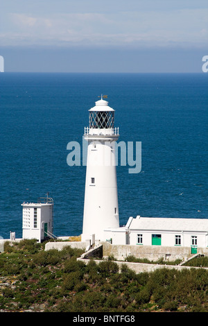Phare de South Stack, Holy Island, Anglesey, au nord du Pays de Galles, Royaume-Uni Banque D'Images