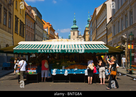 Havelske Trziste marché Havelska Prague République Tchèque Europe Banque D'Images