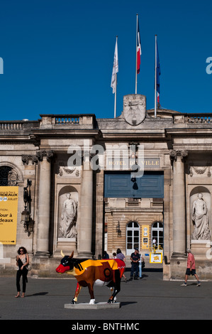 Hôtel de ville, Bordeaux, France Banque D'Images