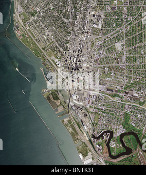 Carte aérienne voir au-dessus de Buffalo New York metropolitan area Banque D'Images