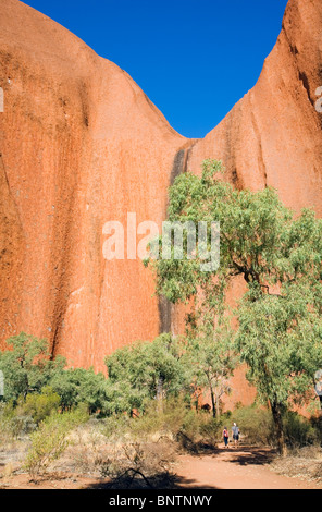 Gorge de Kantju, sur le Mala Promenade à Uluru (Ayers Rock). Le Parc National d'Uluru-Kata Tjuta, Territoire du Nord, Australie Banque D'Images