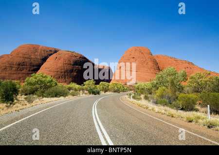 Kata Tjuta (les Olgas). Le Parc National d'Uluru-Kata Tjuta, Territoire du Nord, Australie. Banque D'Images