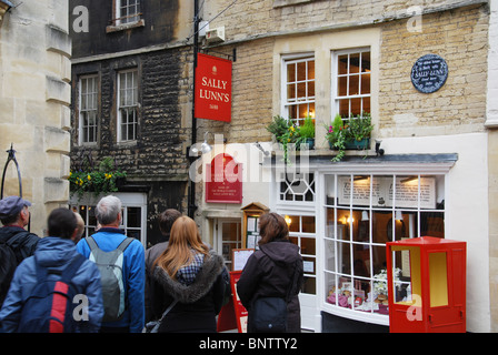 Sally Lunn's tea room dans le centre de Bath Somerset UK Banque D'Images