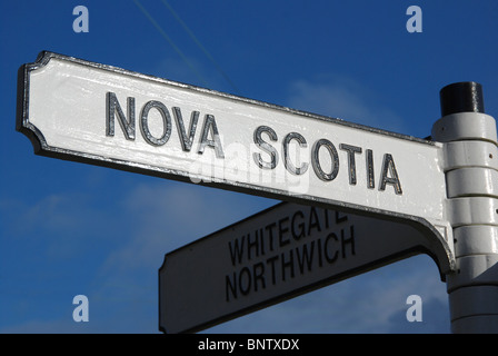 La Nouvelle-Écosse, Cheshire, Angleterre. Un petit endroit près de Whitegate et London. Banque D'Images