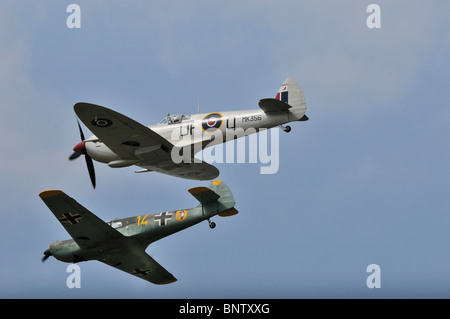 Messerschmitt 108 spitfire et Banque D'Images