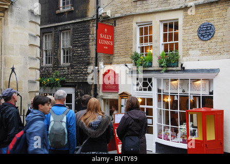 Sally Lunn's tea room dans le centre de Bath Somerset UK Banque D'Images