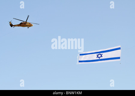 Israël, Hazirim, près de Beer Sheva, École de pilotage rassemblement de fin Banque D'Images