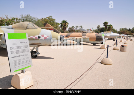 Israël, Hazirim, près de Beer Sheva, musée de l'air israélienne. Banque D'Images