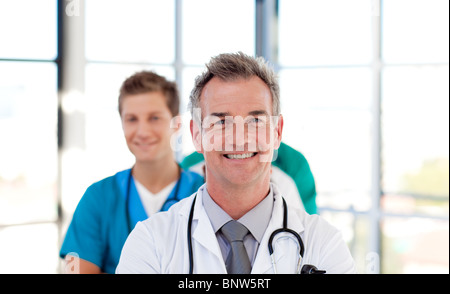 La haute direction de l'équipe médecin Banque D'Images