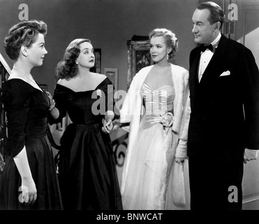 ANNE BAXTER, Bette Davis, MARILYN MONROE, GEORGE SANDERS, ALL ABOUT EVE, 1950 Banque D'Images