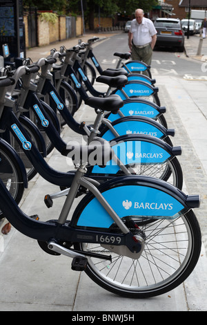 TFL London Bike Hire Scheme a été lancé de Londres 2010 Banque D'Images