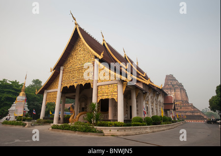 Wat Chedi Luang, Chiang Mai, la province de Chiang Mai, Thaïlande, Asie Banque D'Images