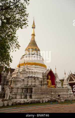 Wat Buppharam, Chiang Mai, la province de Chiang Mai, Thaïlande, Asie Banque D'Images