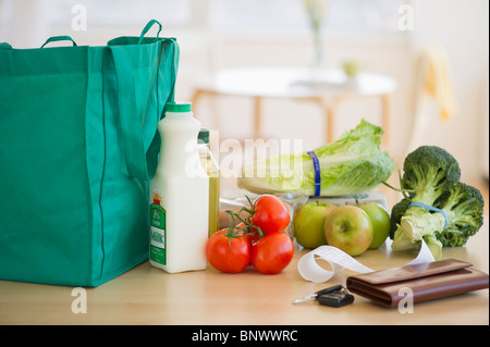 L'épicerie comptoir de cuisine Banque D'Images