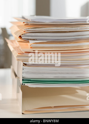 Pile de paperasse Banque D'Images