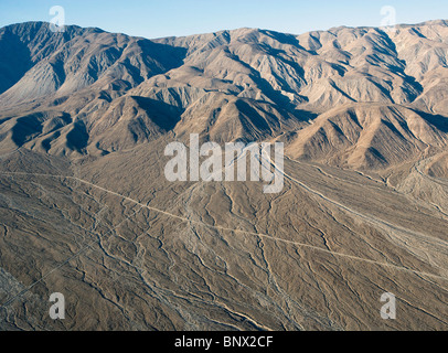 Vue aérienne au-dessus de la vallée Saline Death Valley National Park Banque D'Images