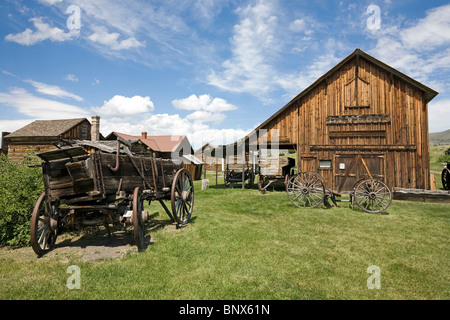 Montana Nevada City Ghost Town Museum en plein air Banque D'Images