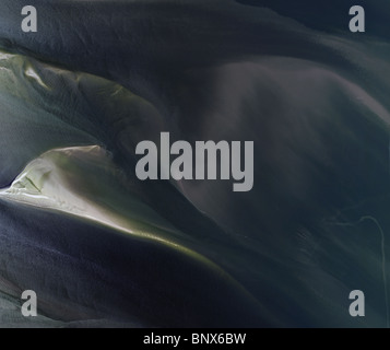 Vue aérienne au-dessus du banc de Savannah River, Géorgie Banque D'Images