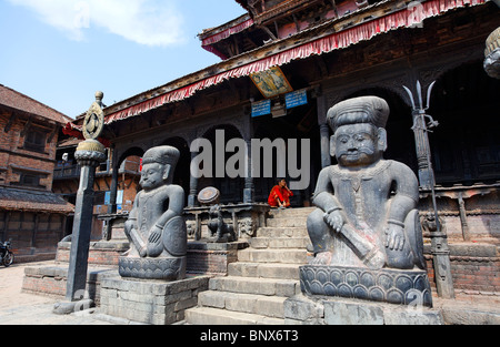 Népal - Vallée de Katmandou - Bhaktapur - Magella Temple Banque D'Images