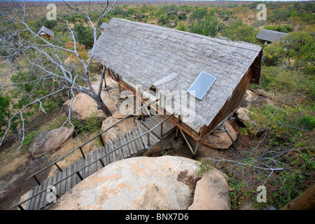 Lodge at Mawe Ninga Camp, parc national de Tarangire, Tanzanie Banque D'Images