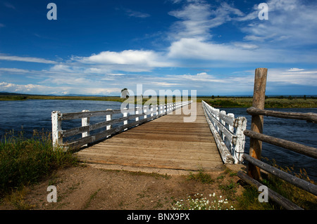 Osborn Pont sur la Henry's Fork de la Snake River En aval de Harriman State Park, New York Banque D'Images