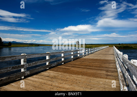 Osborn Pont sur la Henry's Fork de la Snake River En aval de Harriman State Park, New York Banque D'Images