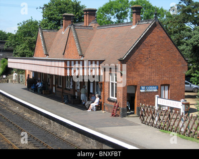 Weybourne, gare ferroviaire North Norfolk, Angleterre, Royaume-Uni. L'Armée de terre (DDAT, Walmington-sur-Mer) Banque D'Images