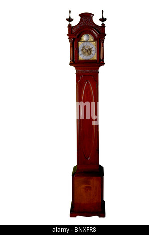 Horloge de parquet miniature anglais Banque D'Images