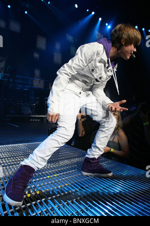 JUSTIN BIEBER -chanteur Nokia Theater à Los Angeles. Vivre le 20 juillet 2010 à Los Angeles, Californie. Photo Jeffrey Mayer Banque D'Images