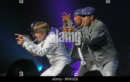 JUSTIN BIEBER - chanteur dans Nokia Theatre L.A. Vivre le 20 juillet 2010 à Los Angeles, Californie. Photo Jeffrey Mayer Banque D'Images