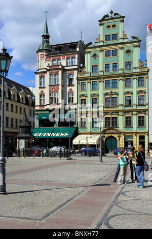 Wroclaw, Solny Square, les gens, les voyages, la Silésie, dolnoslaskie, Pologne, Wroclaw, uefa, euro 2012 Banque D'Images