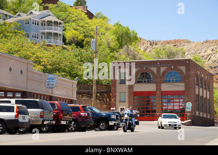 Jerome, Arizona - ancienne ville minière de cuivre près de Sedona. Le poste d'incendie. Banque D'Images