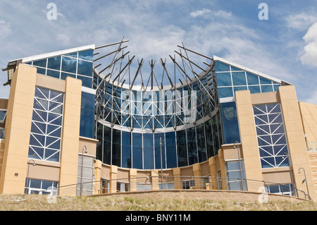 Centre Culturel, Parc historique Blackfoot Crossing, Alberta, Canada Banque D'Images