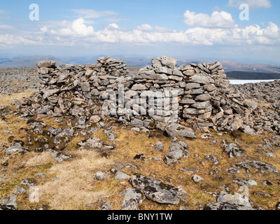 Shieling sur le sommet du Ben Alder, Ecosse Banque D'Images