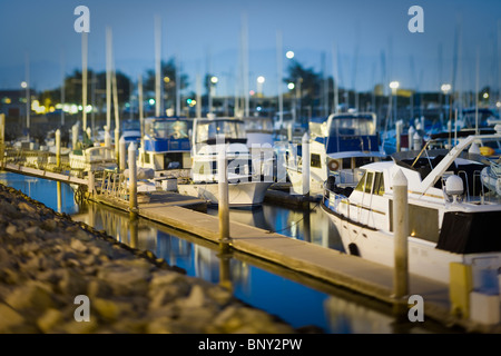 Bateaux de plaisance à Vintage, Oxnard, Californie, États-Unis Banque D'Images