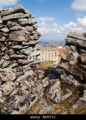 Shieling sur le sommet du Ben Alder, Ecosse Banque D'Images
