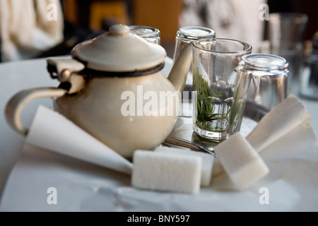 Thé de l’absinthe Banque D'Images